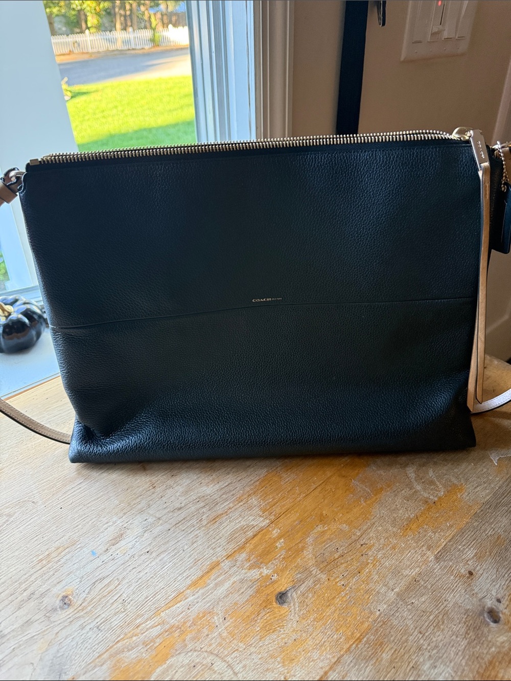 Coach Pebbled Leather Highrise handbag 30473